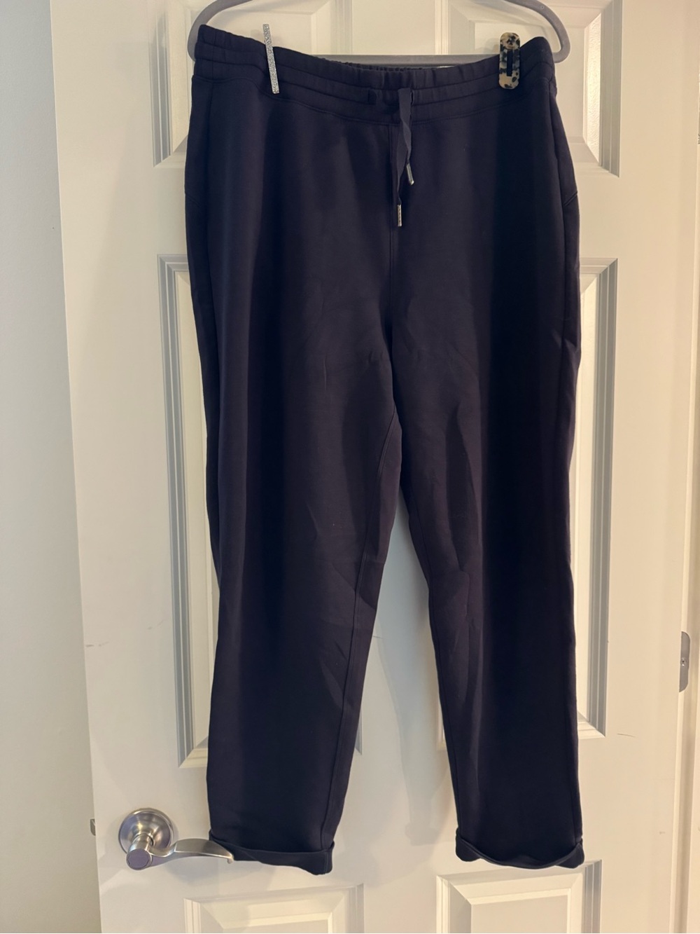 SPANX Women's Navy Drawstring Jogger Pants